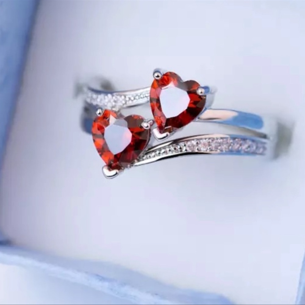Double Heart Ring - image 6